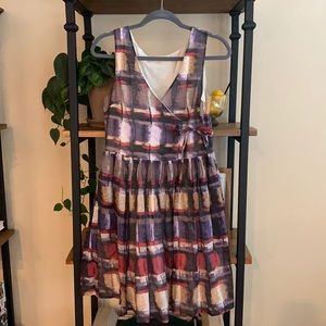 Mystree Multicolor Wrap Dress